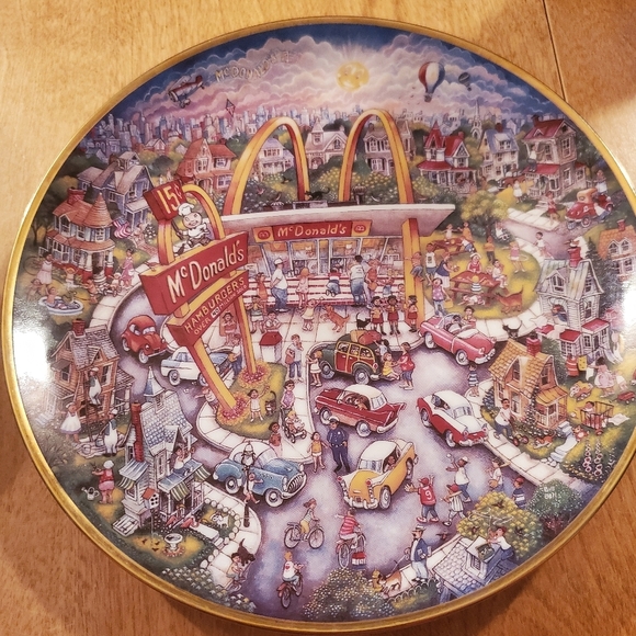Vintage McDonalds Golden Moments Plate Bill Bell 1990s Ltd Edition Franklin Mint - Picture 1 of 3
